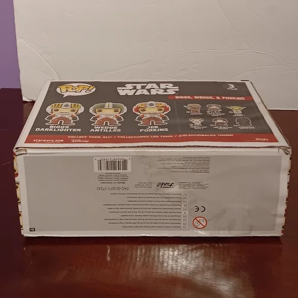 Star Wars Biggs, Wedge, & Porkins 3 Pack Funko Pop NWT